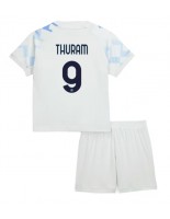Inter Milan Marcus Thuram #9 Venkovní dres pro děti 2025-26 Krátký Rukáv (+ trenýrky)